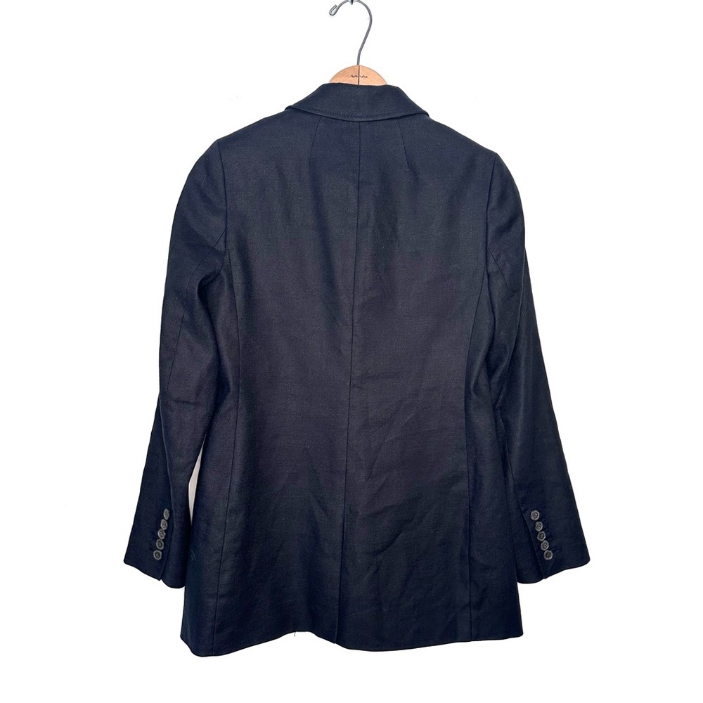 J. Crew Parke Blazer In Stretch Linen Black Size 2 - Picture 4 of 7